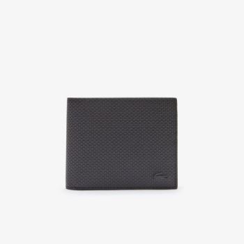 Lacoste Chantaco Piqué Leather 8 Card Wallet Pánské - Peněženka Černé | CZ-oliUlW